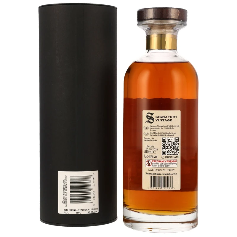 Bunnahabhain Staoisha | 11 Jahre | 2013/2024 | Signatory Vintage | Ibisco Decanter | 46%