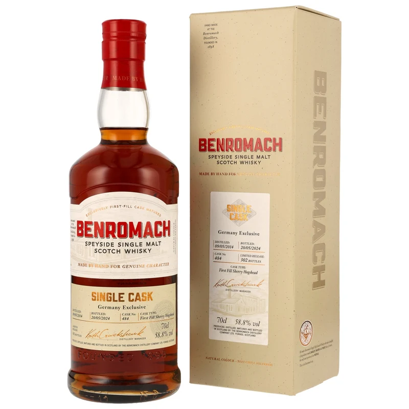 Benromach | Sherrry Hogshead #484 | 2014/2024 | Germany Exclusive | 58,8%