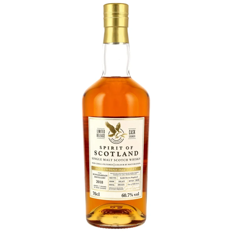 Bunnahabhain 2018/2026 7 Jahre G&M Spirit of Scotland #201225 60,7% vol. 700ml