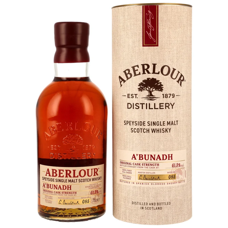 Aberlour A’bunadh Batch 085 Spanish Oloroso Sherry Butts 61,3% vol. 700ml