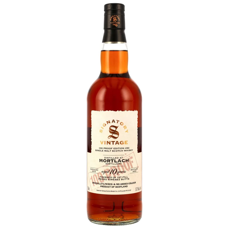 Mortlach 2016/2026 – 10 Jahre Signatory 100 PROOF Edition #84 57,1% vol. 700ml