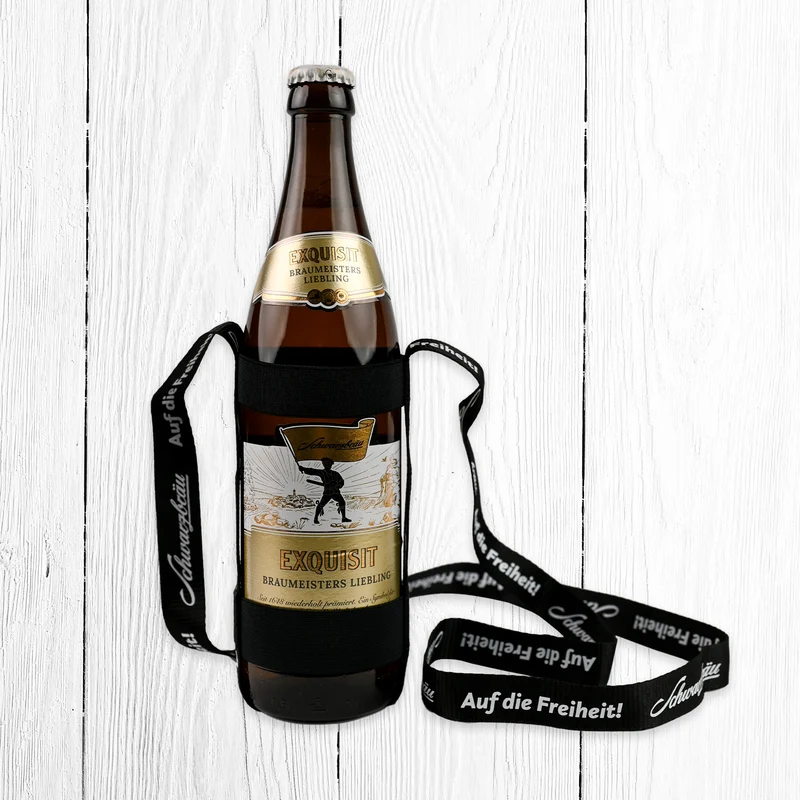 6 x Schwarzbräu Flaschenhalter "Schlucki"