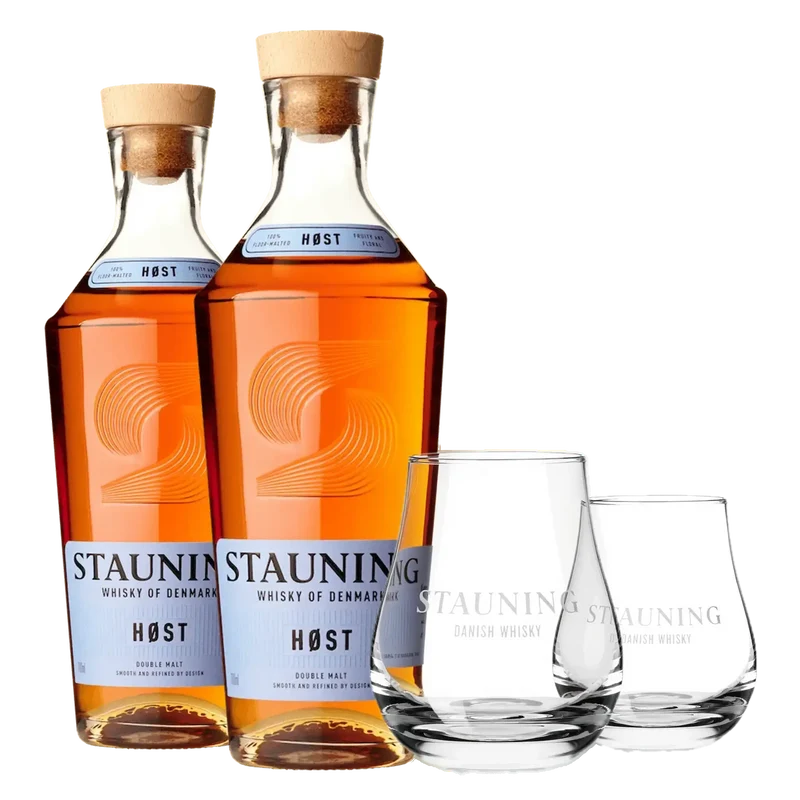 2 Stauning HØST + 2 KOSTENLOSE Stauning Whiskygläser