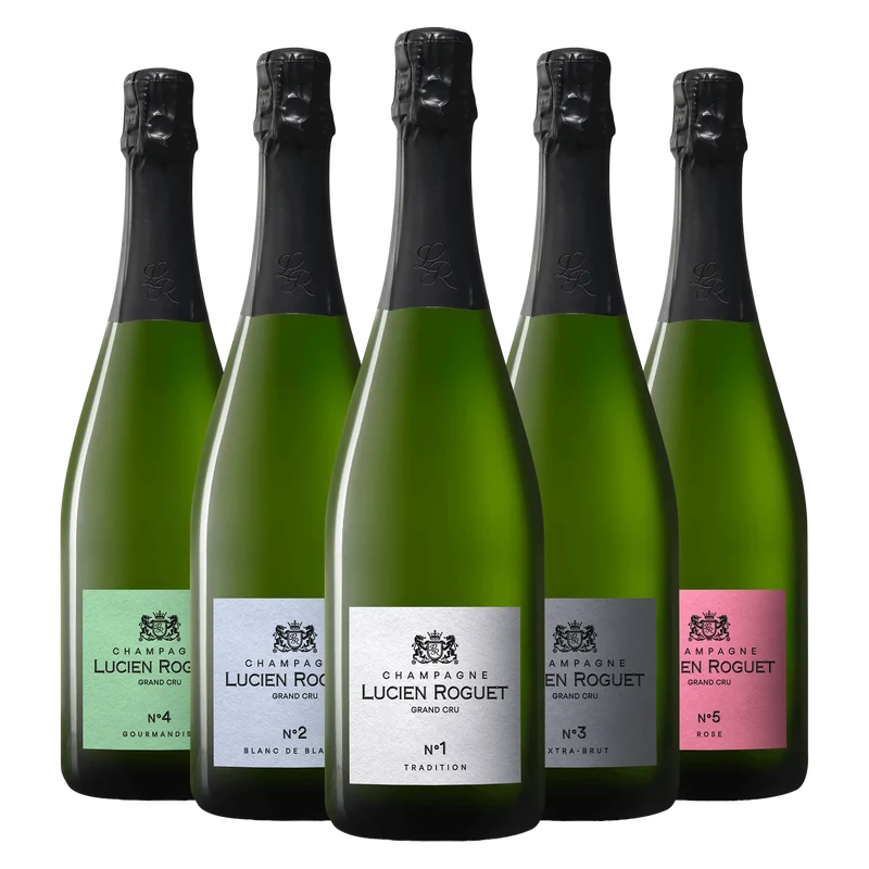 Smagepakke: Lucien Roguet Grand Cru Champagne + Gratis Champagne sabel