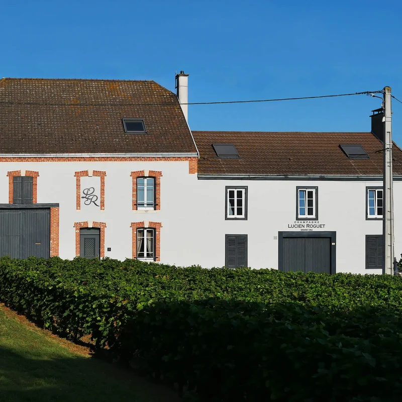 Smagepakke: Lucien Roguet Grand Cru Champagne + Gratis Champagne sabel