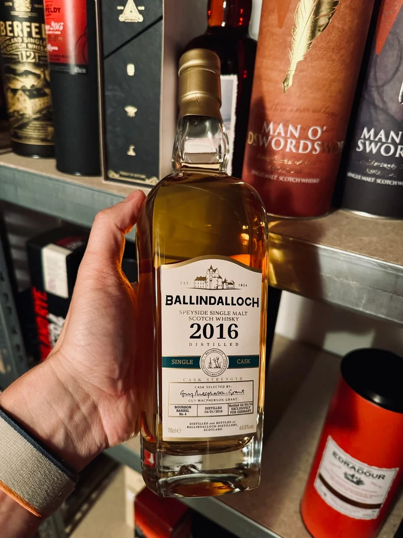 Ballindalloch | Single Bourbon Cask #4 | 8 Jahre | 2016/2024 | 60,8%