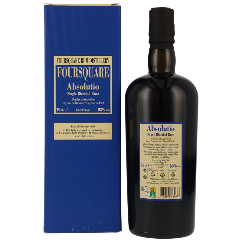 Foursquare Absolutio Single Blended Rum 2024 | 15 Years | 62%