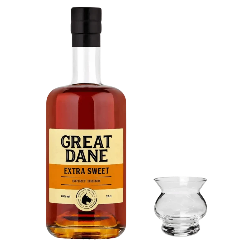 Great Dane Extra Sweet Rum & Elite Neat Rumglas