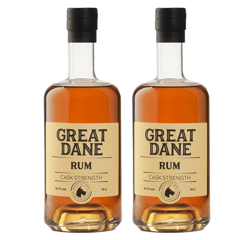 Great Dane Cask Strength Rum – Eksklusiv Pakke med 2 Flasker