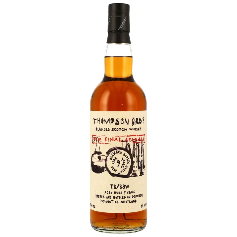 TB/BSW Blended Scotch Whisky 9 y.o. Final Release Thompson Bros. 45% vol 700ml
