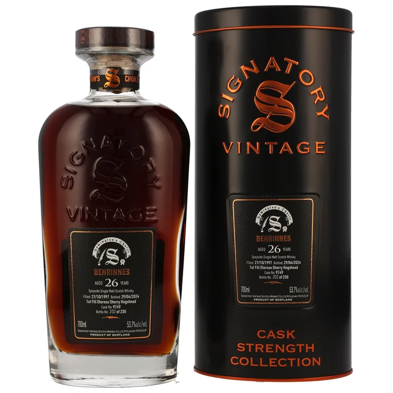 Benrinnes | Signatory Vintage | 26 Jahre | 1997/2024 | Oloroso #9749 | 53,7%