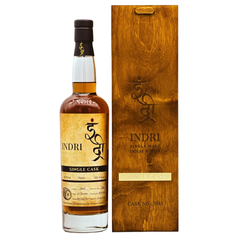 Indri | Single Cask Bourbon #3045 | 5 Jahre | Indian Whisky | 58,5%