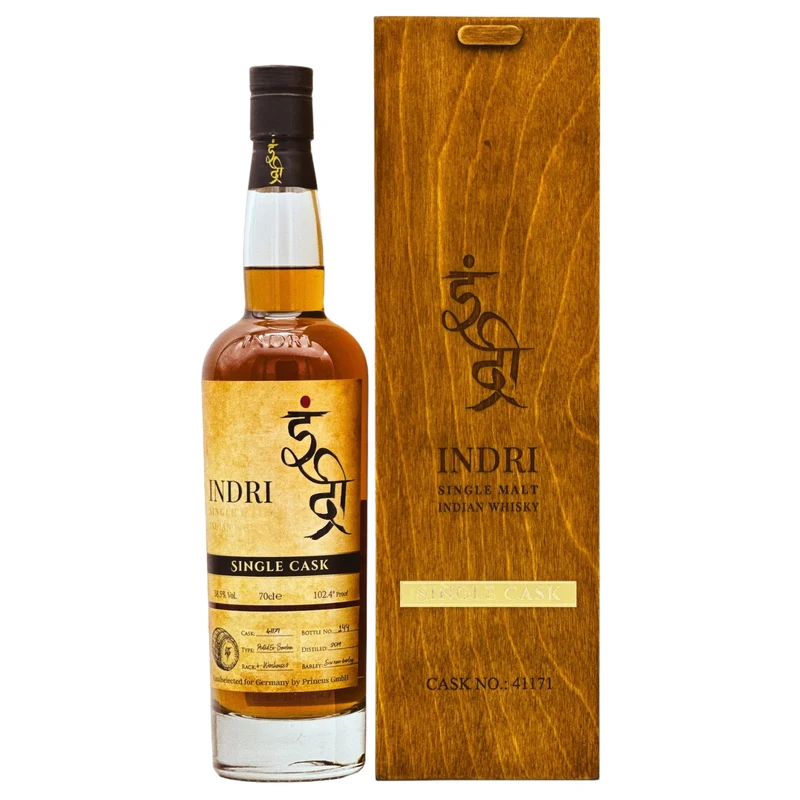 Indri | Single Cask Peated Bourbon #41171 | 5 Jahre | Indian Whisky | 58,5%