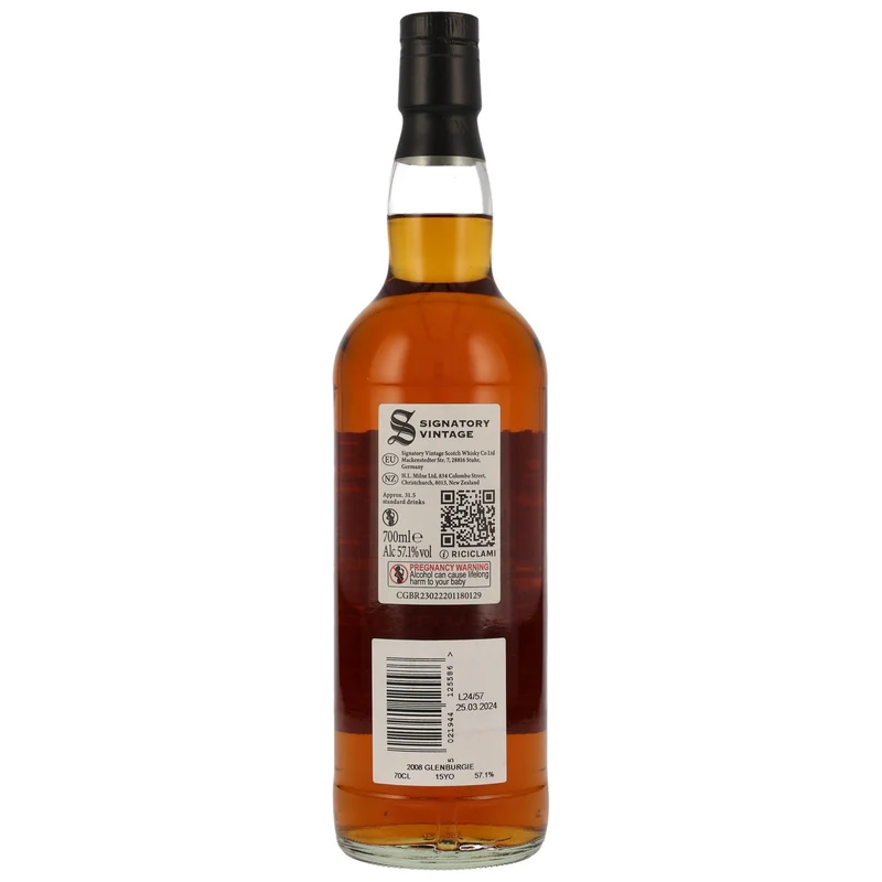 Glenburgie | 100 Proof Edition #2 | Signatory Vintage | 2008/2024 | 15 Jahre | 57,1%