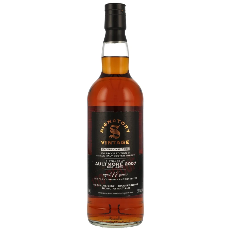 Aultmore | 100 Proof Edition #1 | Signatory Vintage | 17 Jahre | 2007/2024 | 57,1%