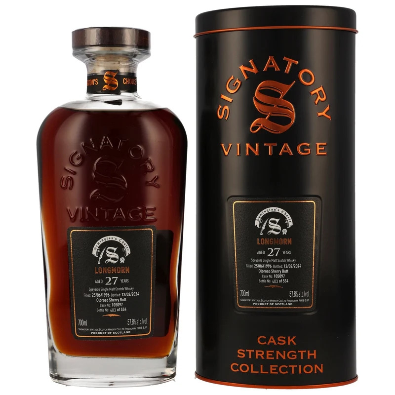 Longmorn | #105097 Symington's Choice | 27 Jahre | 1996/2024 | Signatory Vintage | 57,8%
