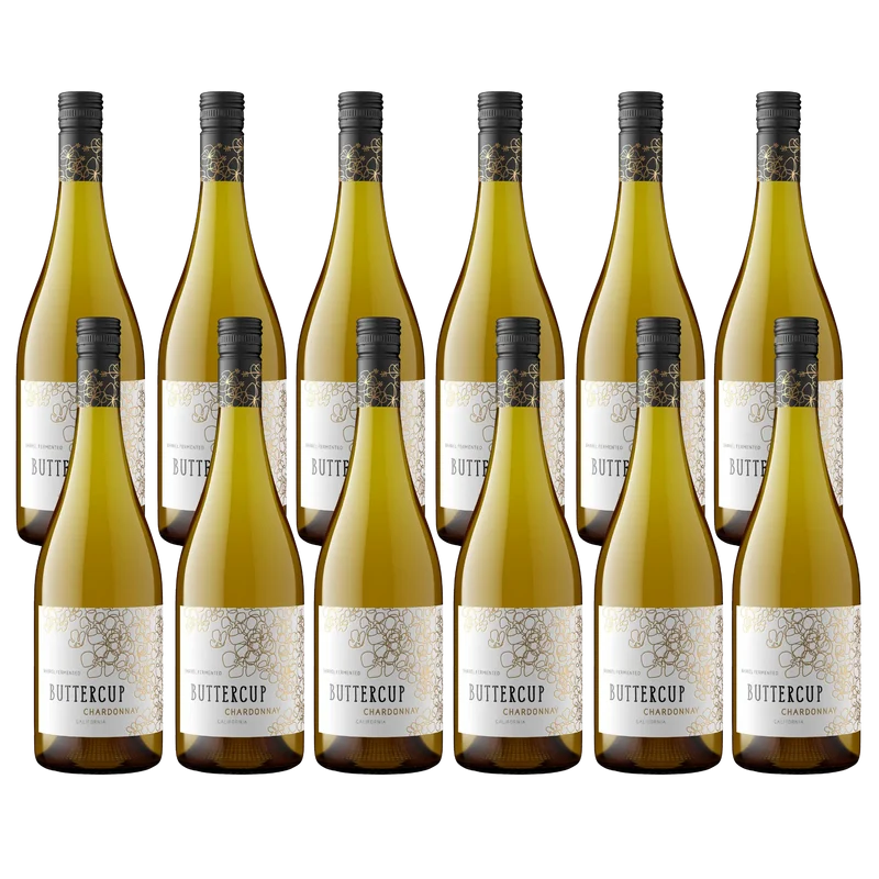 12 Flaschen Buttercup Chardonnay Weißwein