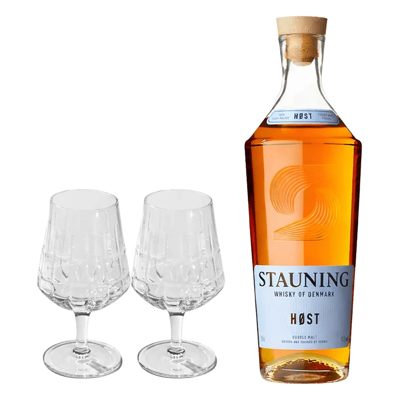Stauning Høst Whisky + 2x Bullet Whisky Gläser