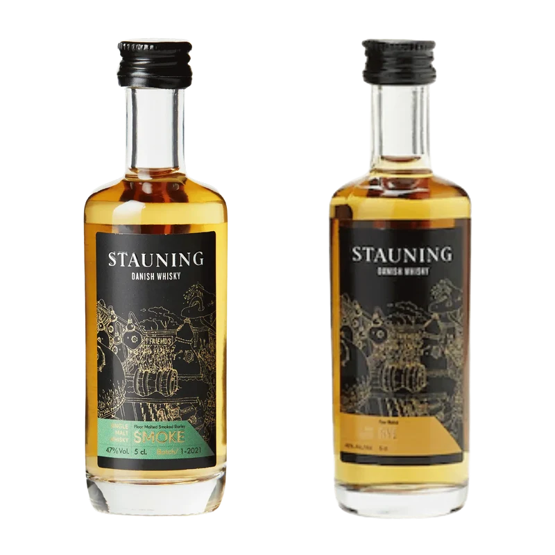Stauning Whisky Smoke & rye Pakke 2 x 5 cl