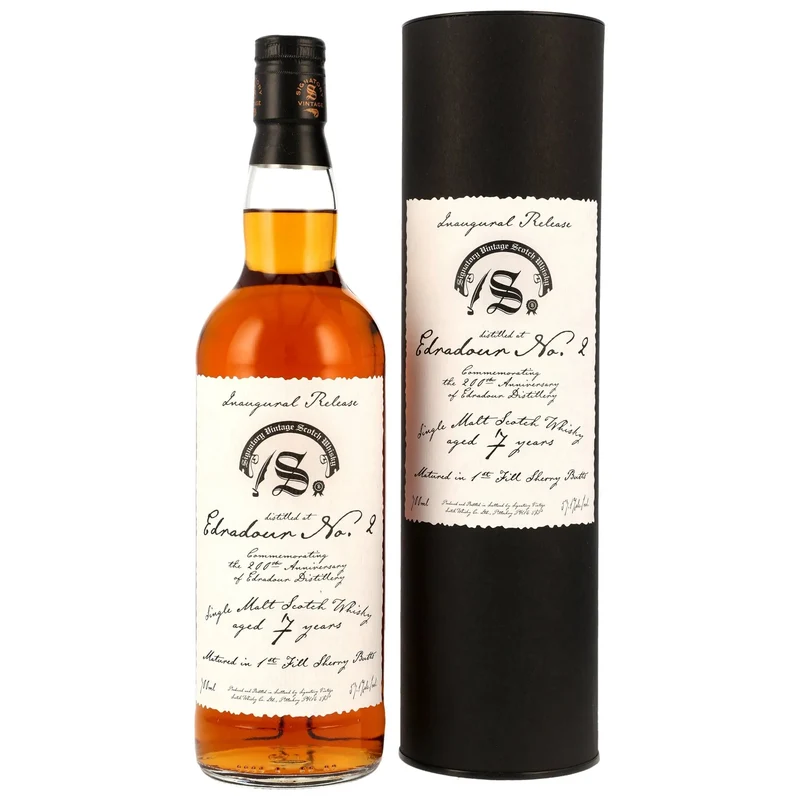 Edradour No.2 2018/2025 1st Fill Sherry Butts Inaugural Release 57,1% vol. 700ml