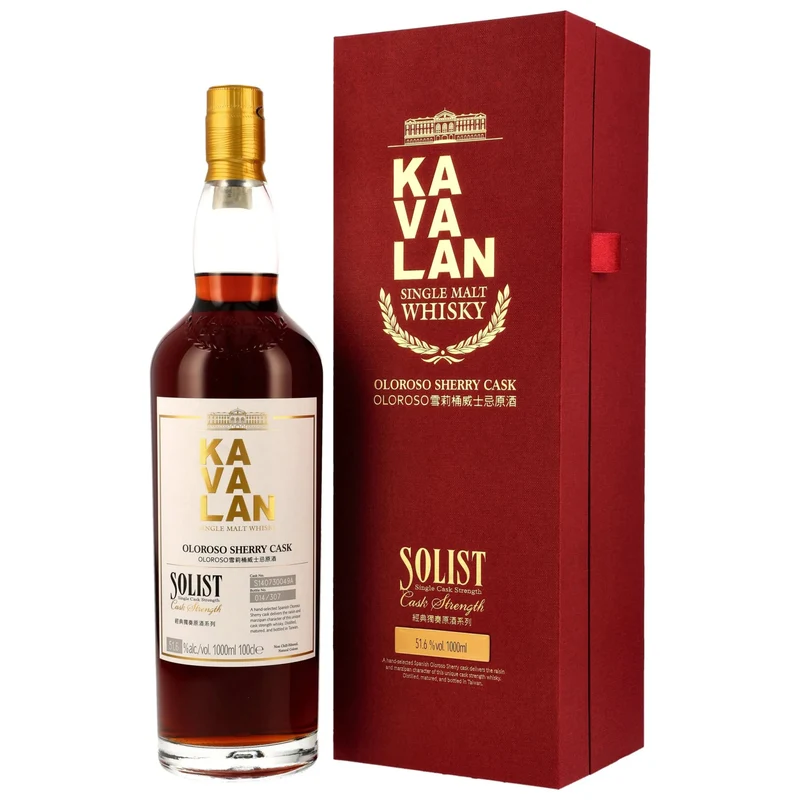 Kavalan Solist Oloroso Sherry Cask LITER 51,6% vol 1000ml