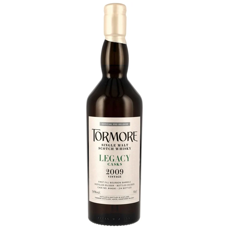 Tormore 2009/2025 – Legacy Casks #44041 1st Fill Bourbon Barrel 56% vol. 700ml