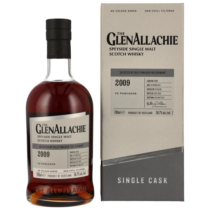 GlenAllachie | PX Puncheon #5880 | 14 Jahre | 2009/2023 | 56,7%