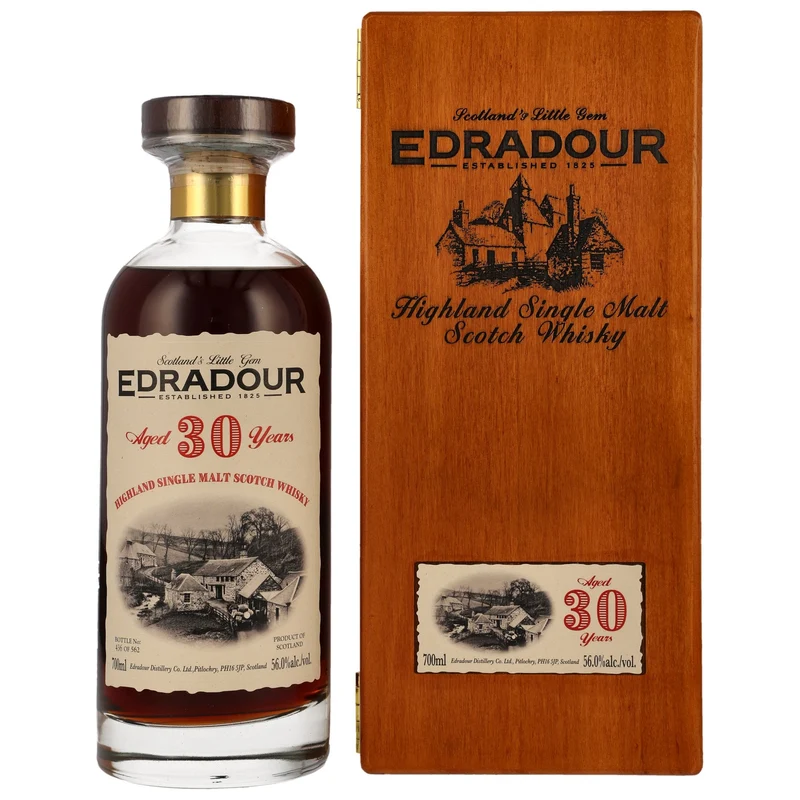 Edradour | 30 Jahre | Ibisco Decanter #302 | 1993/2023 | Cask Strength | 56%