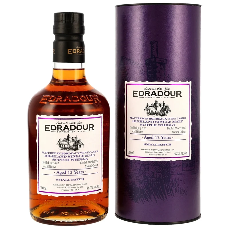 Edradour 12 y.o. – Bordeaux Wine Casks 48,2% vol. 700ml