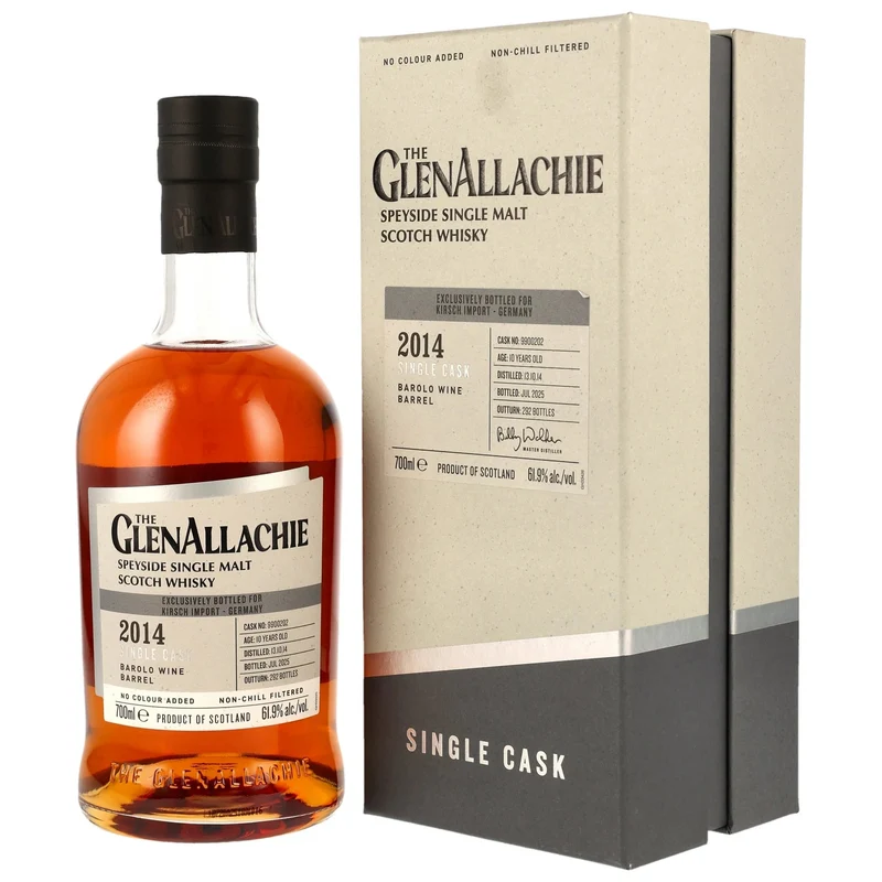 The GlenAllachie 2014/2025 Barolo Wine Barrel #9900202 Kirsch Exclusive 61,9% vol. 700ml
