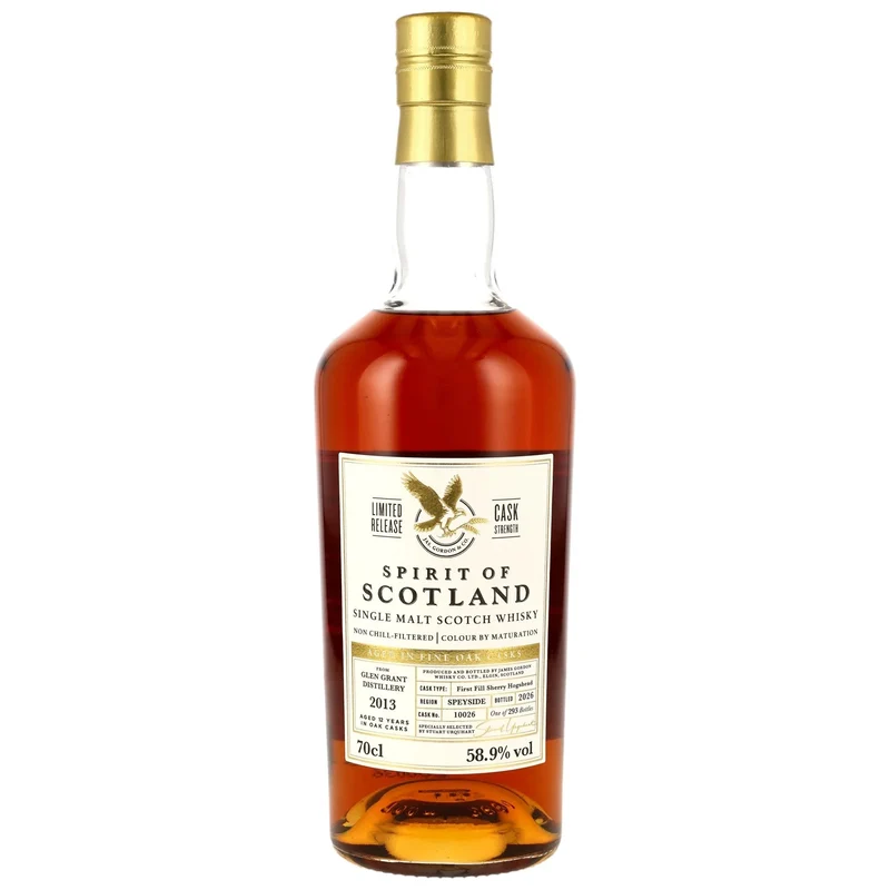 Glen Grant 2013/2026 1st Fill Sherry Hogshead #10026 G&M 58,9% vol. 700ml