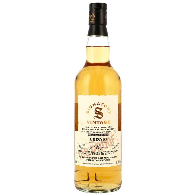 Ledaig 2020/2026 Signatory 100 PROOF Edition #76 57,1% vol. 700ml