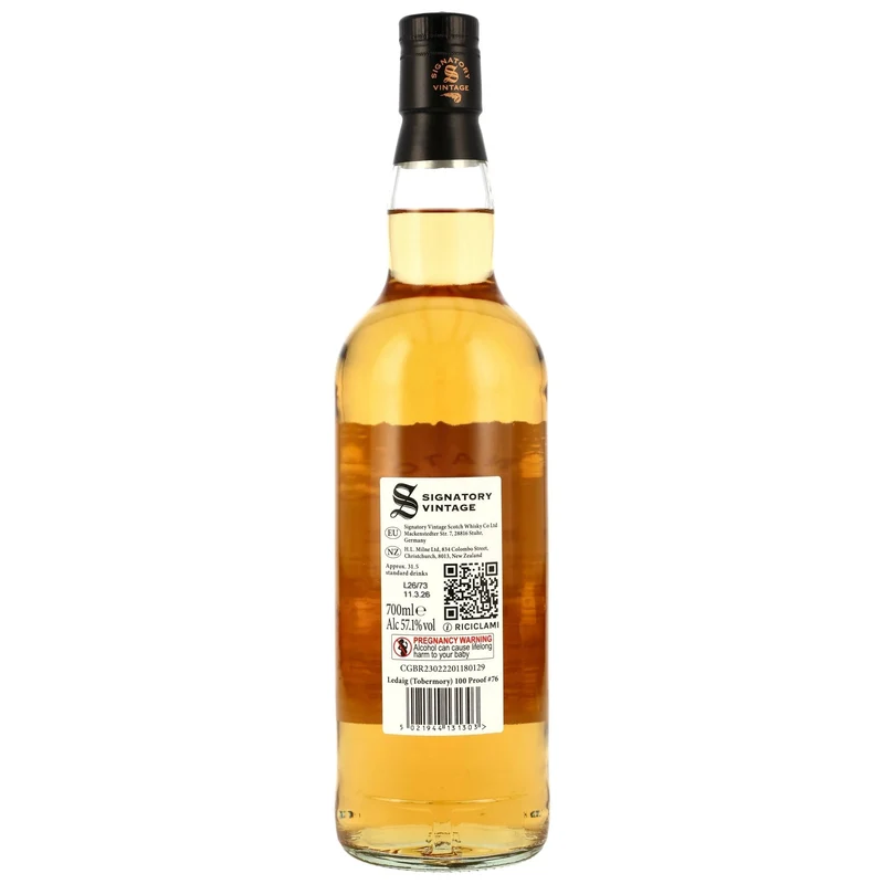 Ledaig 2020/2026 Signatory 100 PROOF Edition #76 57,1% vol. 700ml