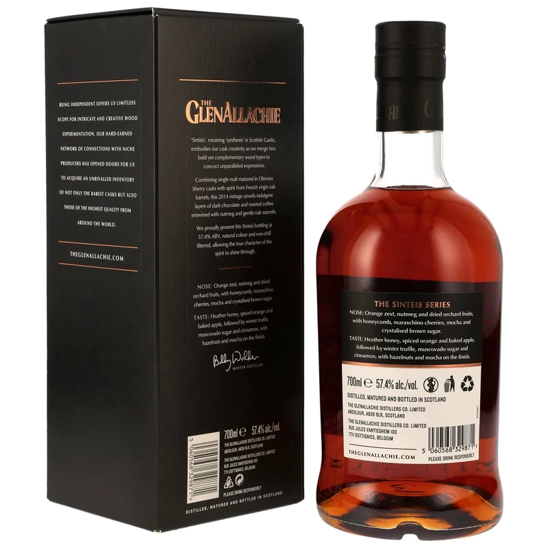 GlenAllachie 2014 Sinteis Series Part III - French Virgin Oak & Oloroso Casks 57,4% vol. 700ml