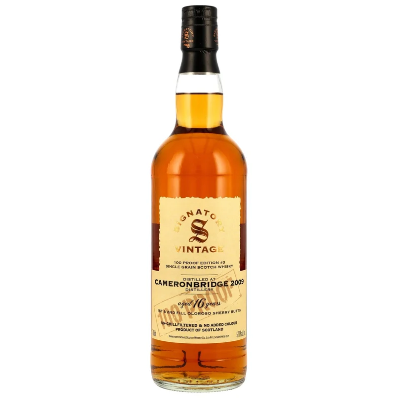 Cameronbridge 2009/2025 - 16 y.o. - Signatory 100 PROOF Grain Edition #3 57,1% vol. 700ml