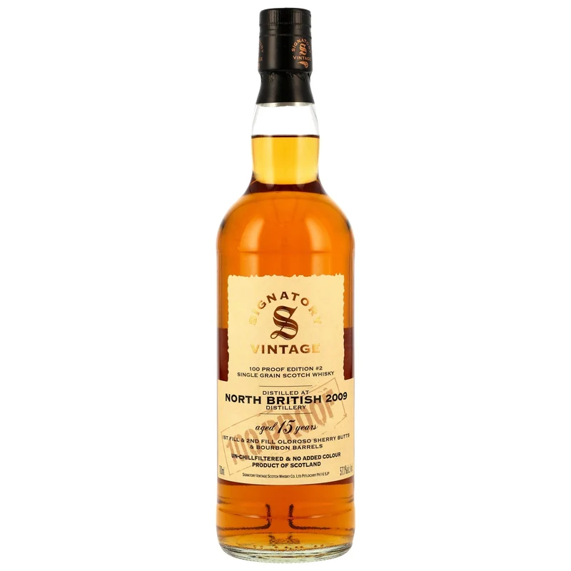 North British 2009/2025 - 15 y.o. - Signatory 100 PROOF Grain Edition #2 57,1% vol. 700ml