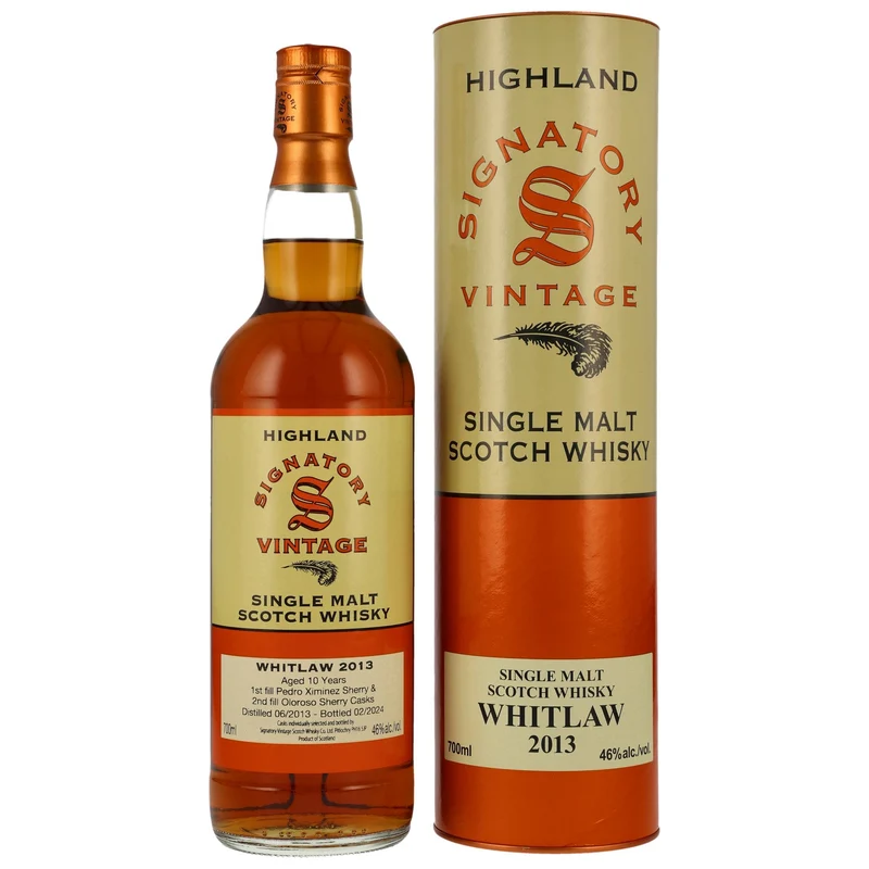 Whitlaw | 10 Jahre | 2013/2024 | Sherry Casks | Signatory Vintage | 46%