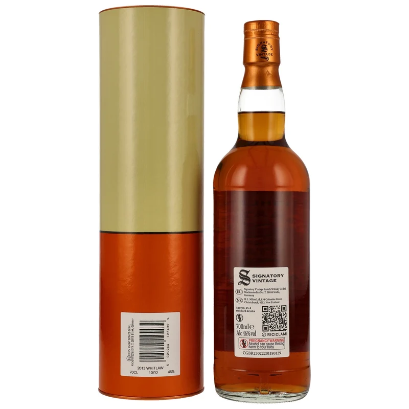 Whitlaw | 10 Jahre | 2013/2024 | Sherry Casks | Signatory Vintage | 46%