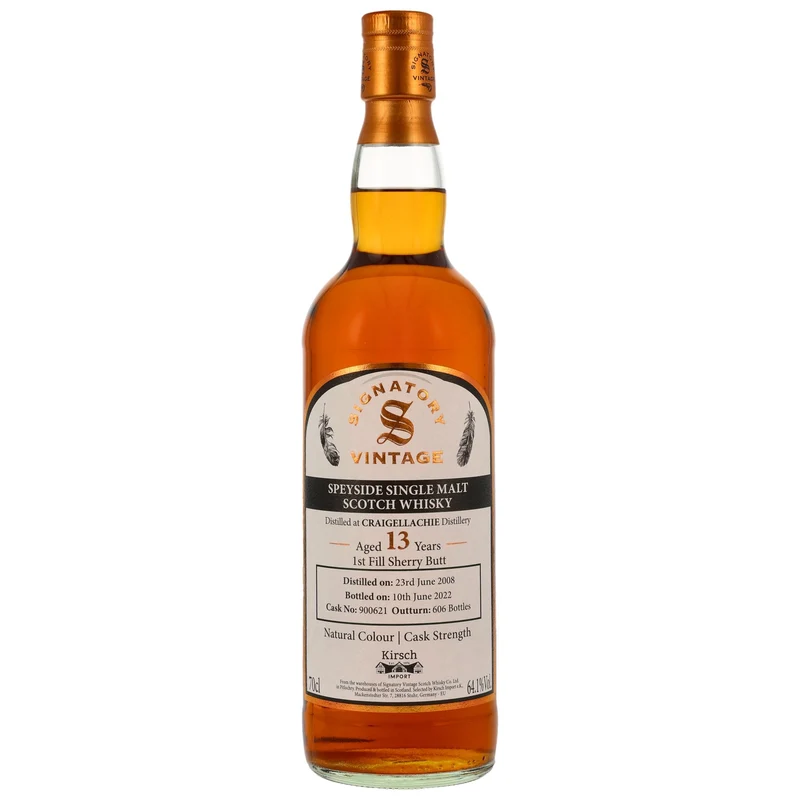 Craigellachie |Sherry Cask #900621 | Signatory Vintage | 2008/2022 | 64,1%