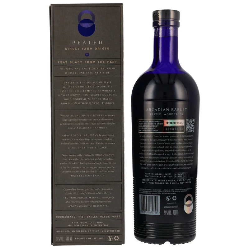 Waterford Woodbrook | Peated Irish Whiskey | 50%