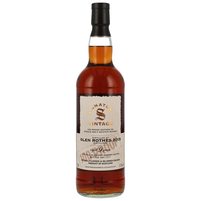 Glenrothes | 100 Proof Edition #6 | Signatory Vintage | 9 Jahre | 2015/2024 | 57,1%