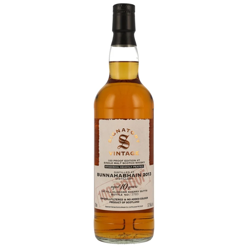 Bunnahabhain Staoisha | 100 Proof Edition #7 | Signatory Vintage | 10 Jahre | 2013/2024 | 57,1%