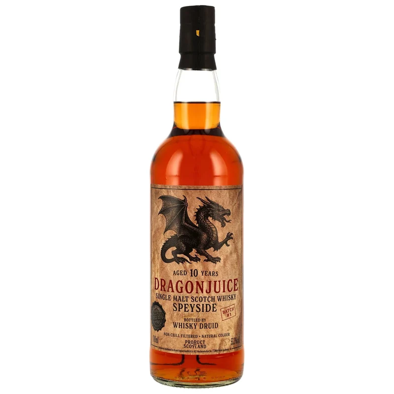Dragonjuice 10 Jahre Speyside Single Malt Whisky Batch #1 Whisky Druid 53,3% vol. 700ml