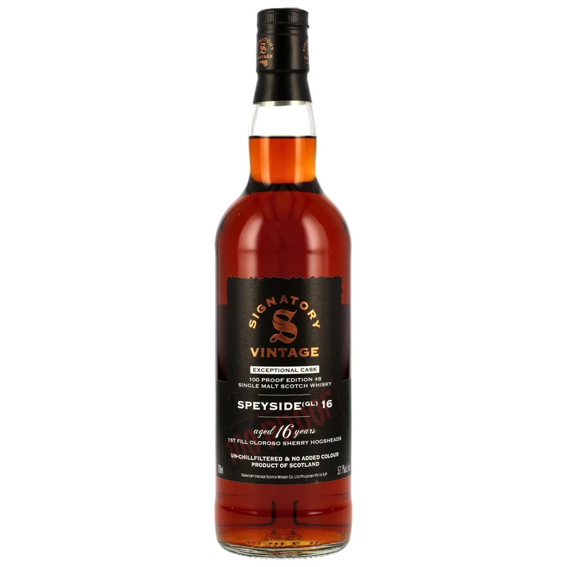 Speyside (GL) 16 Jahre Signatory 100 PROOF Exceptional Cask Edition #8 57,1% vol. 700ml