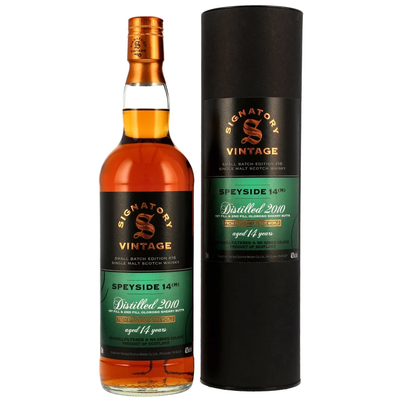 Secret Speyside (M) 2010/2025 Signatory Small Batch Edition #16 48,2% vol. 700ml