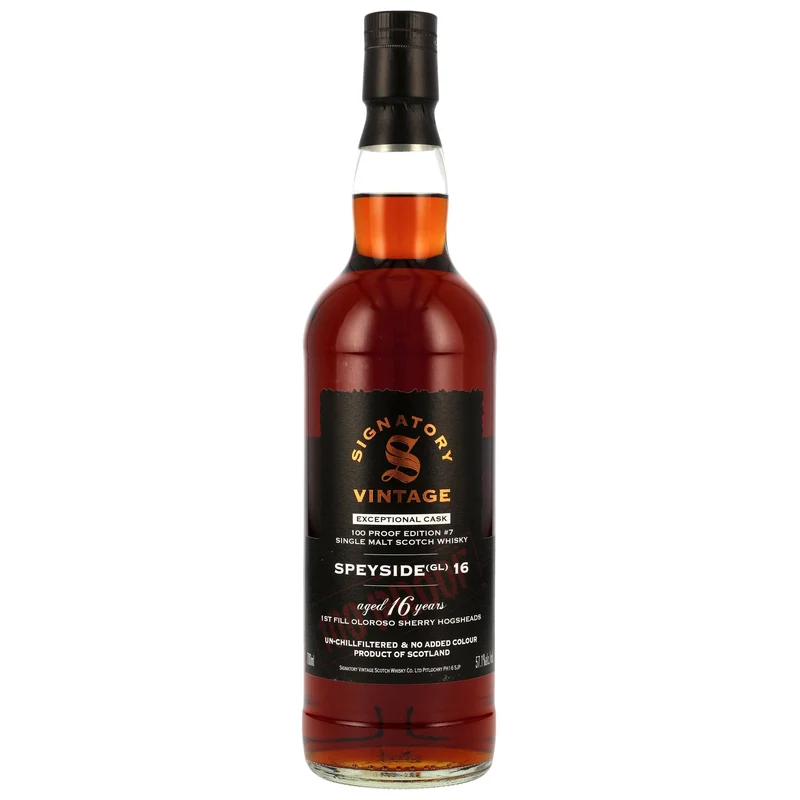 Speyside (GL) - 16 y.o. - Signatory 100 PROOF Exceptional Cask Edition #7 57,1% vol. 700ml