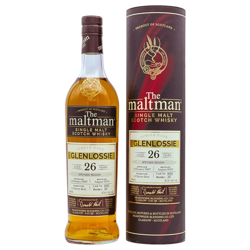 Glenlossie | The Maltman | 26 Jahre | 1997/2023 | Single Cask #18911 | 47,6%