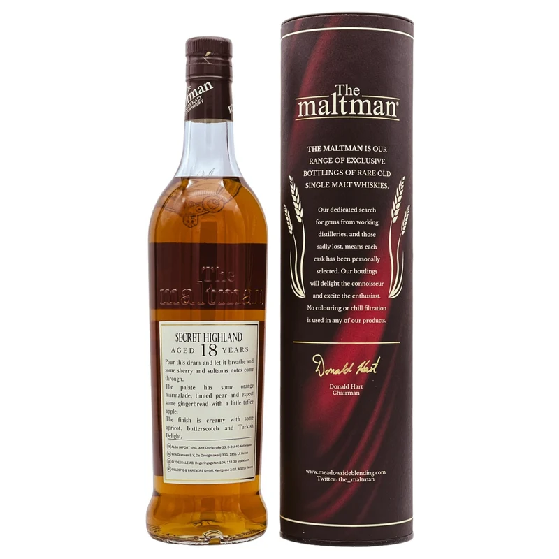 Secret Highland | The Maltman | 18 Jahre | 2004/2023 | Cask #1973 | 47,8%