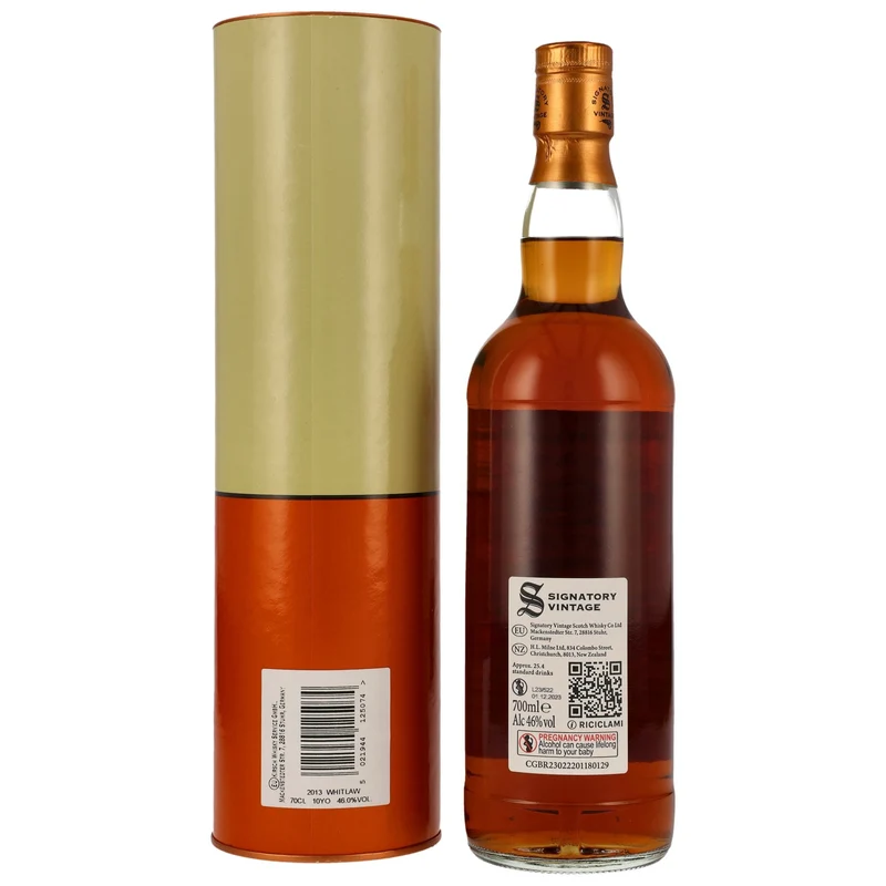 Whitlaw | 10 Jahre | 2013/2023 | Sherry Butt | Signatory Vintage | 46%