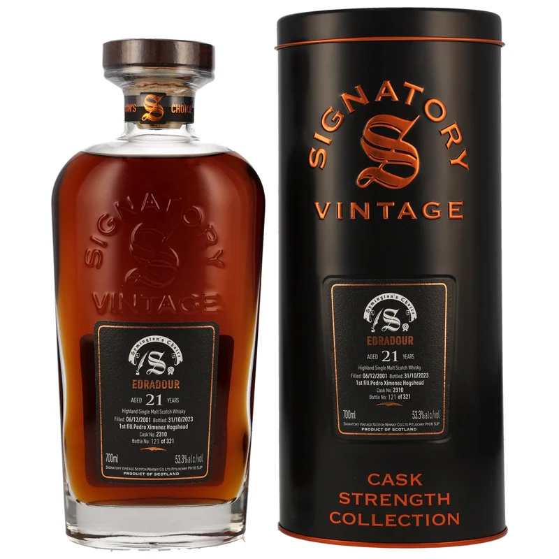 Edradour | Signatory Vintage | 21 Jahre | 2001/2023 | PX Cask #2310 | 53,3%